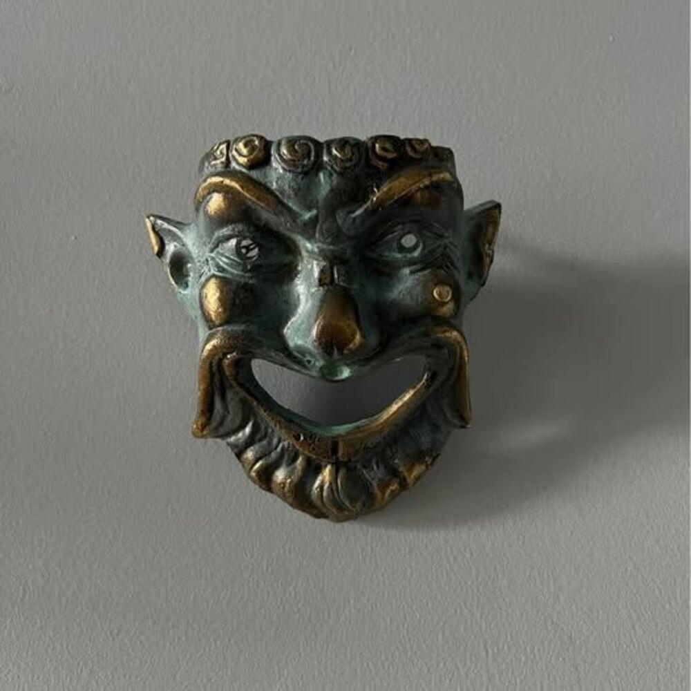 Vintage Painted Verdigris Mask